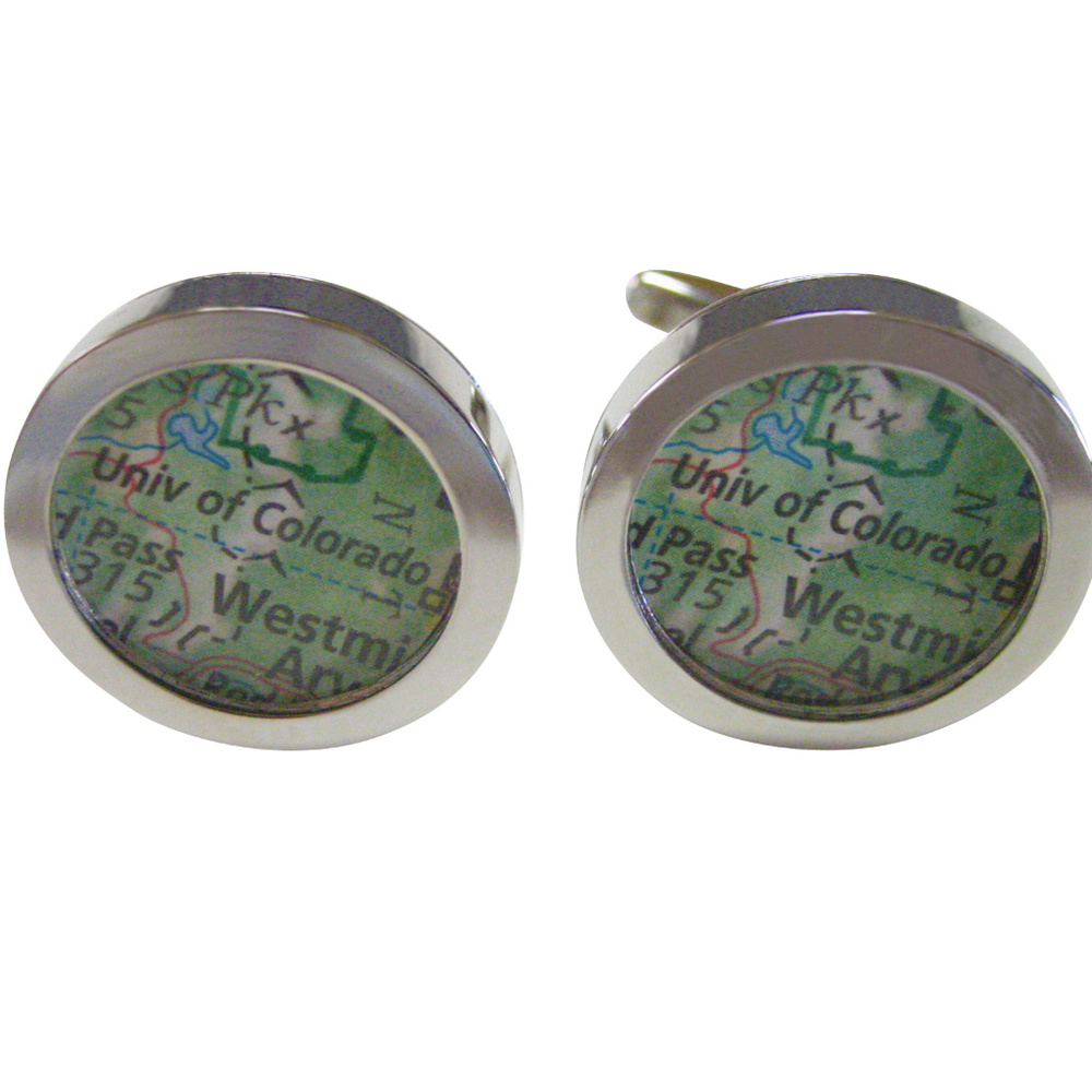 University Of Colorado Map Cufflinks - image 1